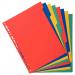 Exacompta Forever Recycled Divider 8 Part A4 220gsm Card Vivid Assorted Colours - 2008E 74187EX