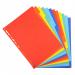 Exacompta Forever Recycled Divider 12 Part A4 220gsm Card Vivid Assorted Colours - 2012E 74194EX