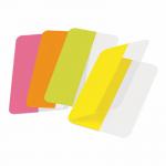 3L Twin Index Tabs Permanent 12x40mm Assorted Colours (Pack 24) - 10532 74211PL