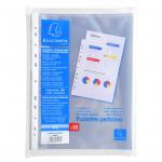 Exacompta Multi Punched Pocket Polypropylene A4 60 Micron Top Opening Clear (Pack 50) - 5250E 74425EX