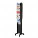 Fast Paper Literature Display Floor Standing 16 Compartment A4 Double Sided Black - F276N01 74666PL