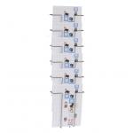 Twinco Wall Literature Holder 6 Compartments A4 Silver - 5140-8 74918PL