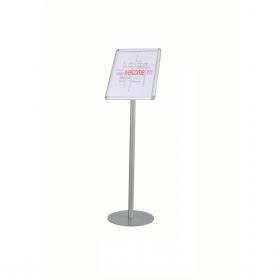 Twinco Agenda Literature Display Snap Frame Floor Standing A4 Silver - TW51758 75051PL