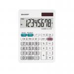Sharp EL310W B 8 Digit Desktop Calculator White EL-310W B 75139MV