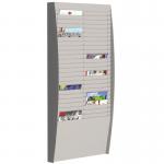 Fast Paper Document Control Panel/Literature Holder 2 x 25 Compartment A4 Grey - FV22502 75149PL