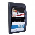 Fast Paper Oversized Quick Fit Wall Display Literature Holder Black - F406001 75156PL