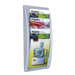 Fast Paper Quick Fit Wall Display Literature Holder A4 Silver - F406135 75212PL