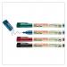 The Edding Eco Pens edding 25 EcoLine Permanent Marker is shown in the photo with its sleek design and bullet tip, perfect for precise writing and drawing. With a 1mm line and assorted colours, this pack of four markers is ideal for any creative project. The eco-friendly materials used in these markers are clearly visible, making it a great choice for environmentally-conscious individuals.