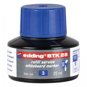 edding BTK 25 Bottled Refill Ink for Whiteboard Markers 25ml Blue -