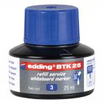 edding BTK 25 Bottled Refill Ink for Whiteboard Markers 25ml Blue - 4-BTK25003 75531ED
