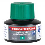 edding BTK 25 Bottled Refill Ink for Whiteboard Markers 25ml Green - 4-BTK25004 75538ED