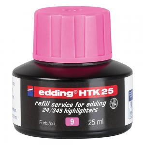 Photos - Pen Edding HTK 25 Bottled Refill Ink for Highlighter  25ml Pink  