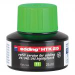 edding HTK 25 Bottled Refill Ink for Highlighter Pens 25ml Green - 4-HTK25011 75566ED