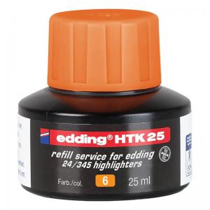 edding HTK 25 Bottled Refill Ink for Highlighter Pens 25ml Orange -