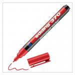 edding 370 Permanent Marker Bullet Tip 1mm Line Red (Pack 10) - 4-370002 75601ED