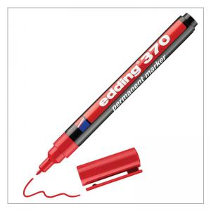 Photos - Felt Tip Pen Edding 370 Permanent Marker Bullet Tip 1mm Line Red Pack 10 - 4-370002 