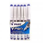 Pilot V Pen Disposable Fountain Pen Black Wallet (Pack 6) 75783PT