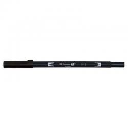 Tombow ABT Dual Brush Pen Water Based Brush Pen with Two Tips Black (Single Pen) - ABT-N15 76168SP