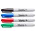 Sharpie Permanent Marker Fine Tip 0.9mm Line Assorted Colours (Pack 4) 76171NR