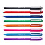 Pentel IZEE Ballpoint Pen Cap-Style 1.0mm Tip 0.5mm Line Assorted (Pack 8) YBX4608-M 76392PE