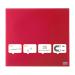 Nobo Magnetic Glass Whiteboard Tile 300x300mm Red 1903954 76945AC
