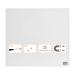Nobo Magnetic Glass Whiteboard Tile 300x300mm White 1903956 76959AC