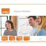 Nobo Tabletop Flipchart Pad 580 x 480mm Plain 40 Sheets (Pack 5) 34631170 76987AC