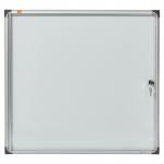 Nobo Extra Flat Magnetic Whiteboard Display Case Lockable 6 x A4 680x730mm 1900847 77001AC