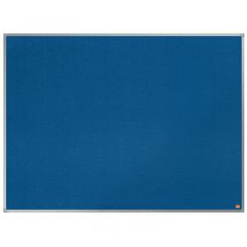 Nobo Felt Notice Board Aluminium Trim 1200x900mm Blue 77036AC
