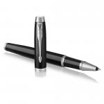 Parker IM Rollerball Pen Black/Chrome Barrel Black Ink Gift Box - 1931658 77060NR