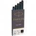 Parker Quink Ink Refill Cartridge for Fountain Pens Black (Pack 5) - 1950382 77116NR