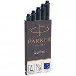 Parker Quink Ink Refill Cartridge for Fountain Pens Blue (Pack 5) - 1950384 77123NR