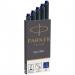 Parker Quink Ink Refill Cartridge for Fountain Pens Blue (Pack 5) - 1950384 77123NR