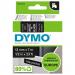 Dymo D1 Label Tape 12mmx7m White on Black - S0720610 77193NR