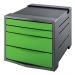 Rexel Choices Drawer Cabinet (Grey/Green) 2115612 77260AC