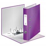 Leitz 180 WOW Lever Arch File Laminated Paper on Board A4 50mm Spine Width Purple (Pack 10) 10060062 77533AC