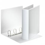 Esselte Essentials Presentation Ring Binder Polypropylene 4 D-Ring A4 50mm Rings White (Pack 10) 49705 77827AC