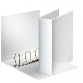 Esselte Essentials Presentation Ring Binder Polypropylene 4 D-Ring A4 60mm Rings White (Pack 10) 49706 77834AC