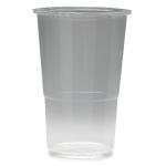 ValueX Flexiglass Plastic Glass 1/2 Pint Clear (Pack 50) - 0510033 77907CP