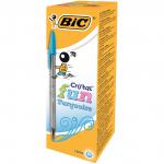 Bic Cristal FUN Turquiose 1.6mm Ballpoint Pen (Pack 20) 929074 78149BC