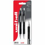 uni-ball Jetstream RT SXN-210 Retractable Rollerball Pen 1.0mm Tip 0.45mm Line Black Plastic Free Packaging (Pack 2) - 238212160 78275UB