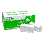 Maxima Green 2 Ply C Fold Hand Towels White 162 Sheets Per Sleeve (305mm x 217mm) (Pack 15 sleeves 2430 sheets) - 1104061 78292CP