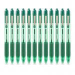 Zebra Z-Grip Smooth Rectractable Ballpoint Pen 1.0mm Tip Green (Pack 12) - 22564 78415SP