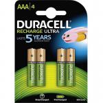 Duracell AAA Rechargeable Batteries 900mAh (Pack 4) - DURHR03B4-900SC 78597AA