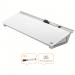 Nobo Desktop Whiteboard Pad Glass Non Magnetic 458x154mm Brilliant White 1905174 79493AC