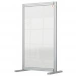 Nobo Premium Plus Acrylic Desk Protective Divider Screen Modular System 600x1000mm Clear 1915493 79535AC