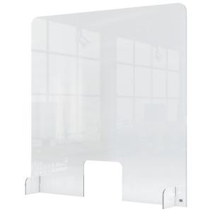 Nobo Premium Plus Acrylic Counter Protective Divider Screen with Hole