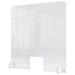 Nobo Premium Plus Acrylic Counter Protective Divider Screen with Hole 700x850mm Clear 1915488 79584AC