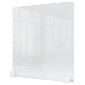 Nobo Premium Plus Acrylic Counter Protective Divider Screen 700x850mm Clear 1915489 79591AC