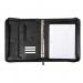 Alassio Leonardo A4 Organiser File Leather Black 30066 80060LM